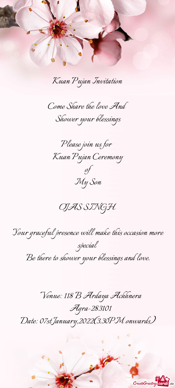 Date: 07st January,2022(3.30PM onwards)