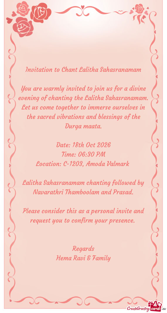 Date: 18th Oct 2026