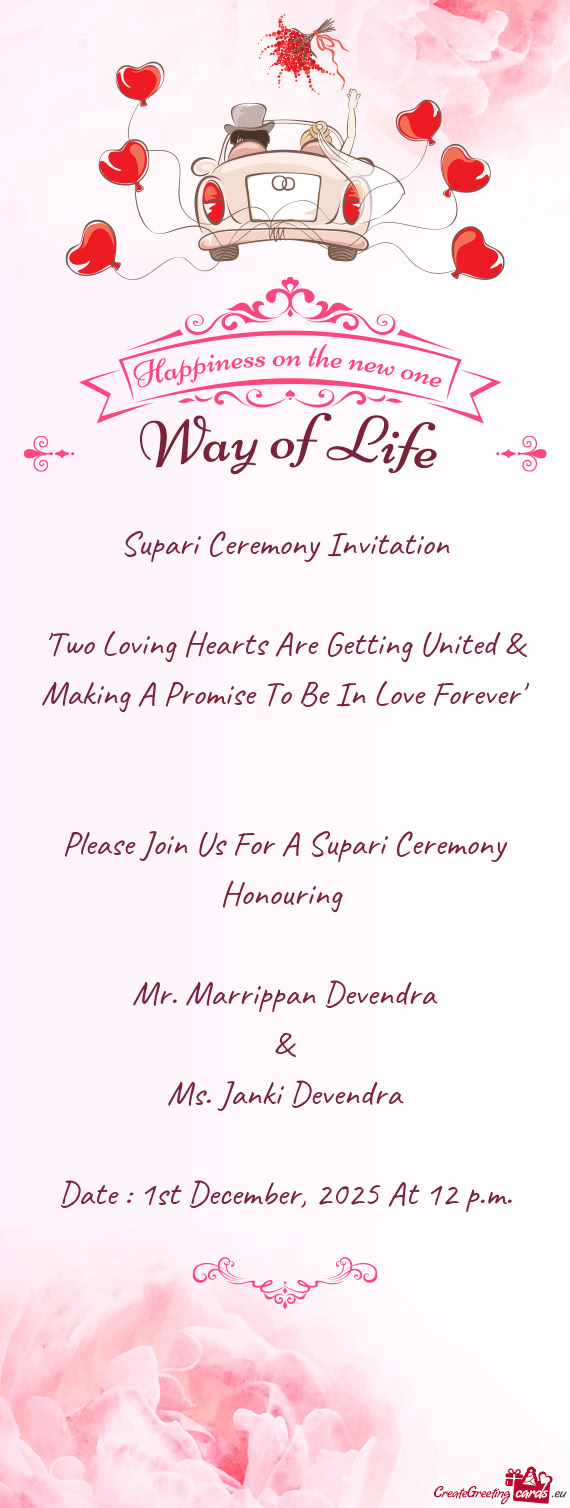 Date : 1st December, 2025 At 12 p.m