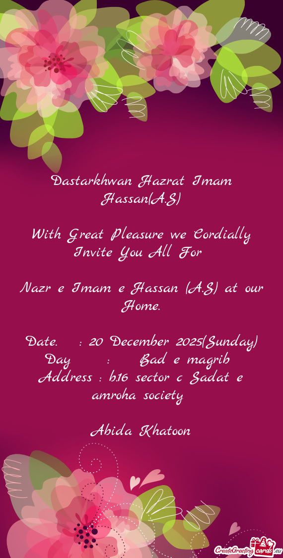 Date. : 20 December 2025(Sunday)