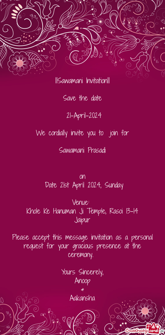 Date 21st April 2024, Sunday