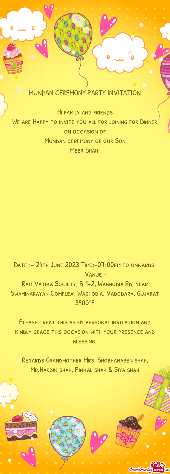 Date :- 24th June 2023 Time:-07:00pm to onwards