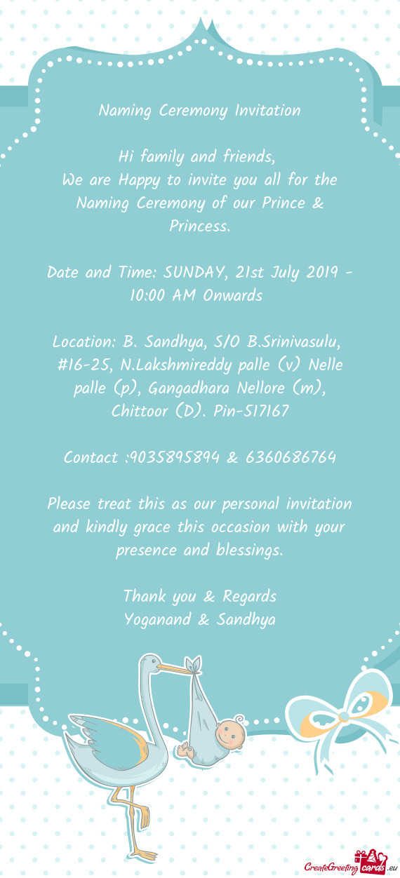 Date and Time: SUNDAY, 21st July 2019 - 10:00 AM Onwards