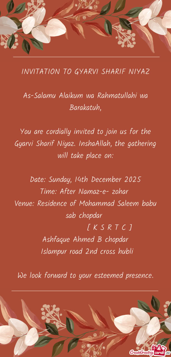 Date: Sunday, 14th December 2025