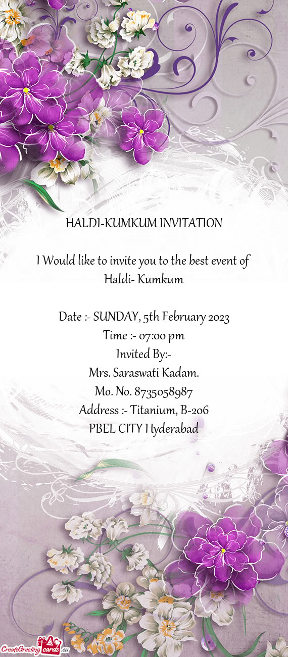 Date :- SUNDAY, 5th February 2023