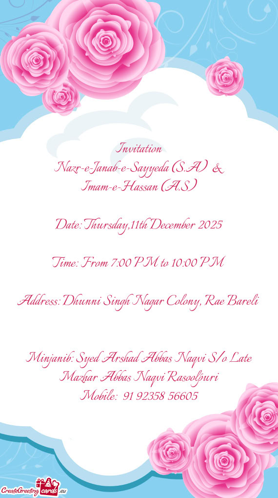 Date: Thursday,11th December 2025