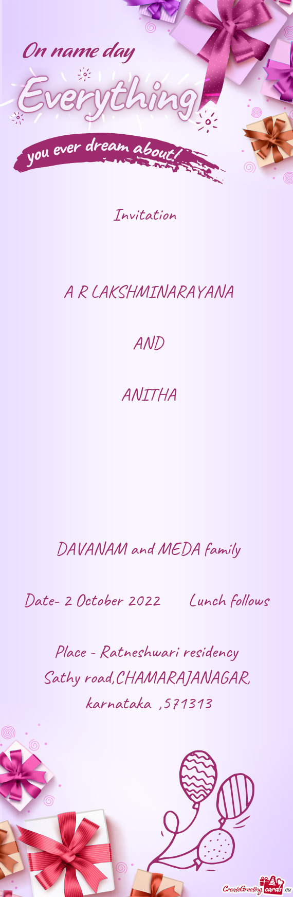 DAVANAM and MEDA family