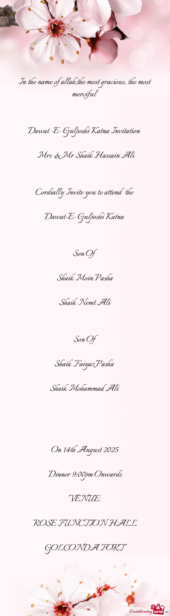 Dawat-E- Gulposhi Katna