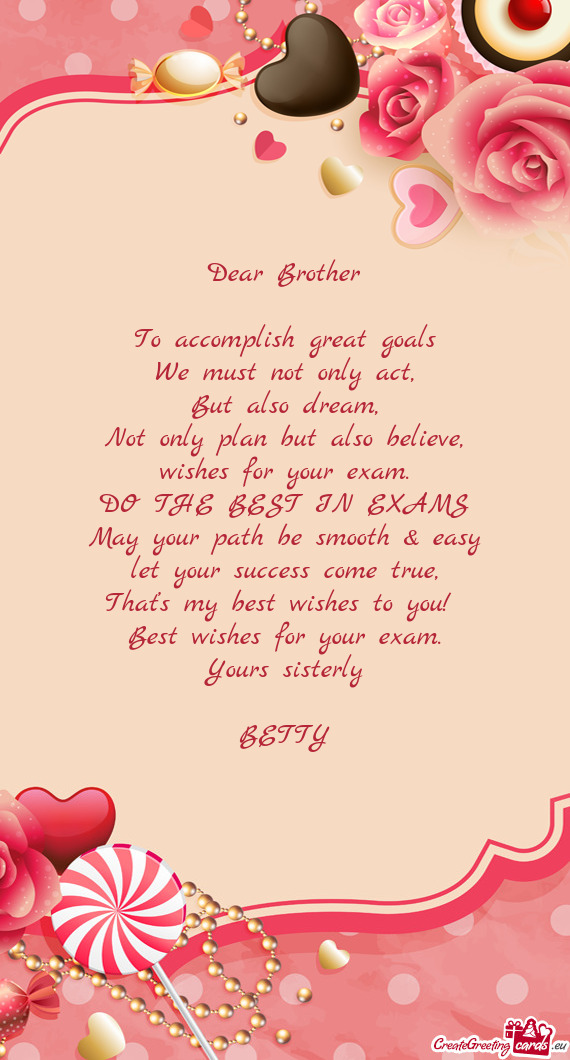 Dear Brother