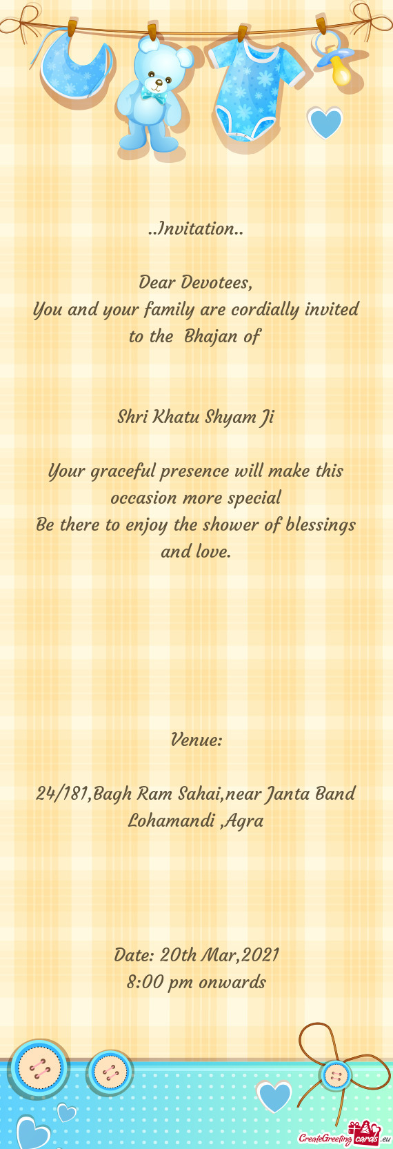 Dear Devotees