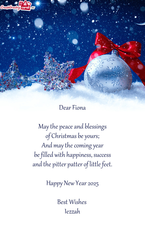 Dear Fiona