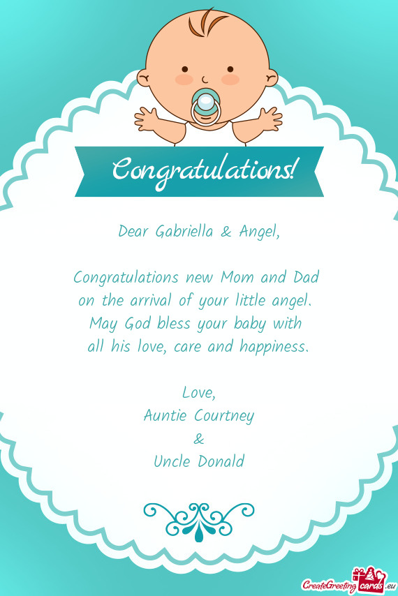 Dear Gabriella & Angel