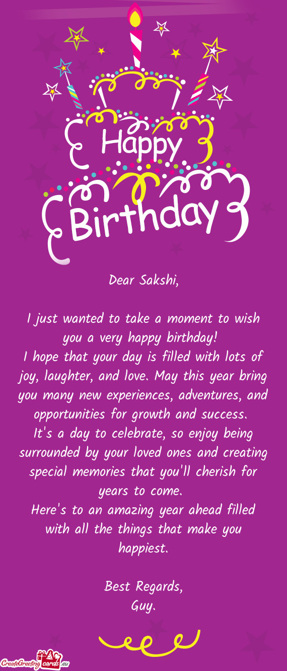 Dear Sakshi