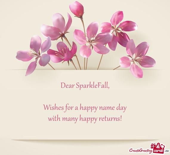 Dear SparkleFall