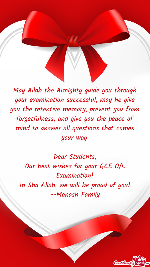 Dear Students