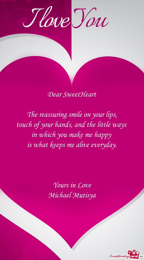 Dear SweetHeart