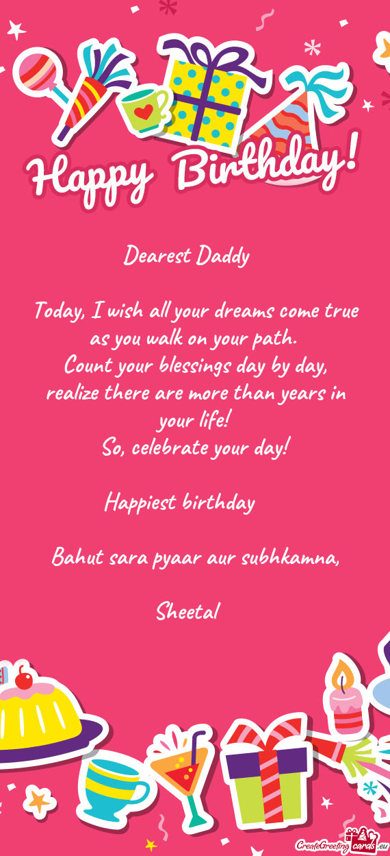 Dearest Daddy 💐