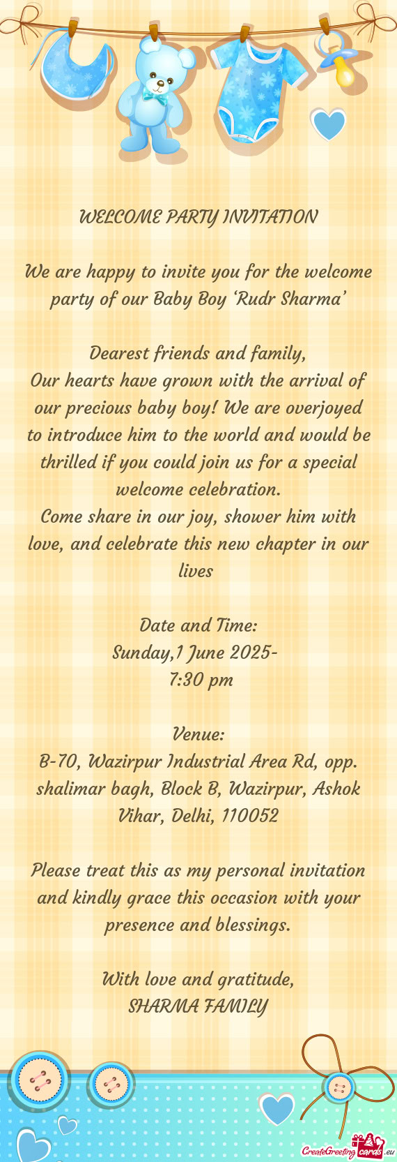 Dearest friends and family