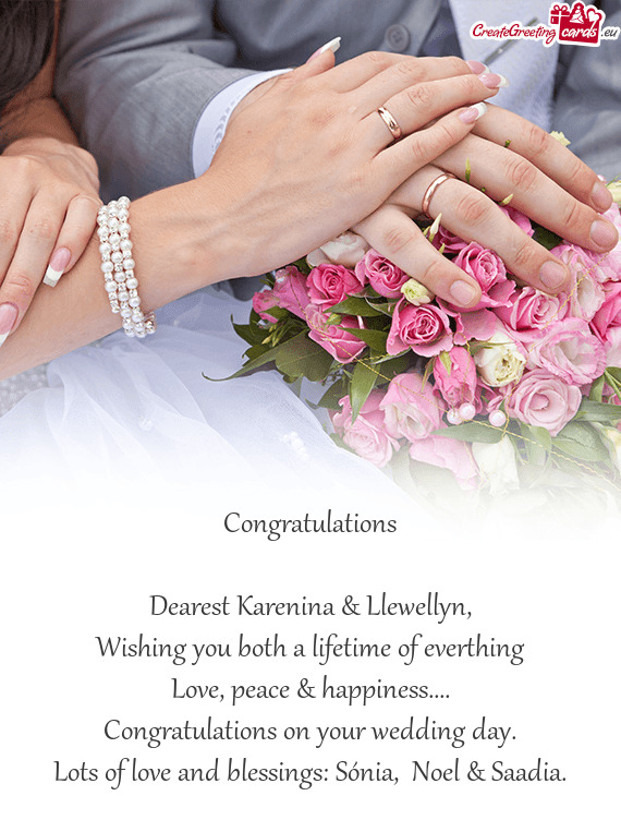 Dearest Karenina & Llewellyn