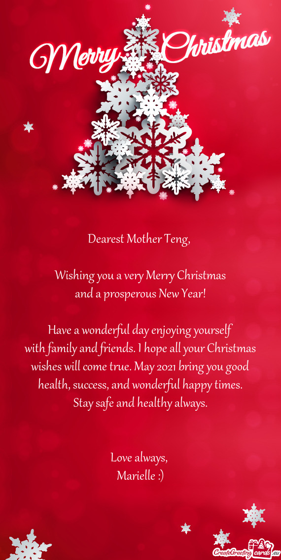 Dearest Mother Teng