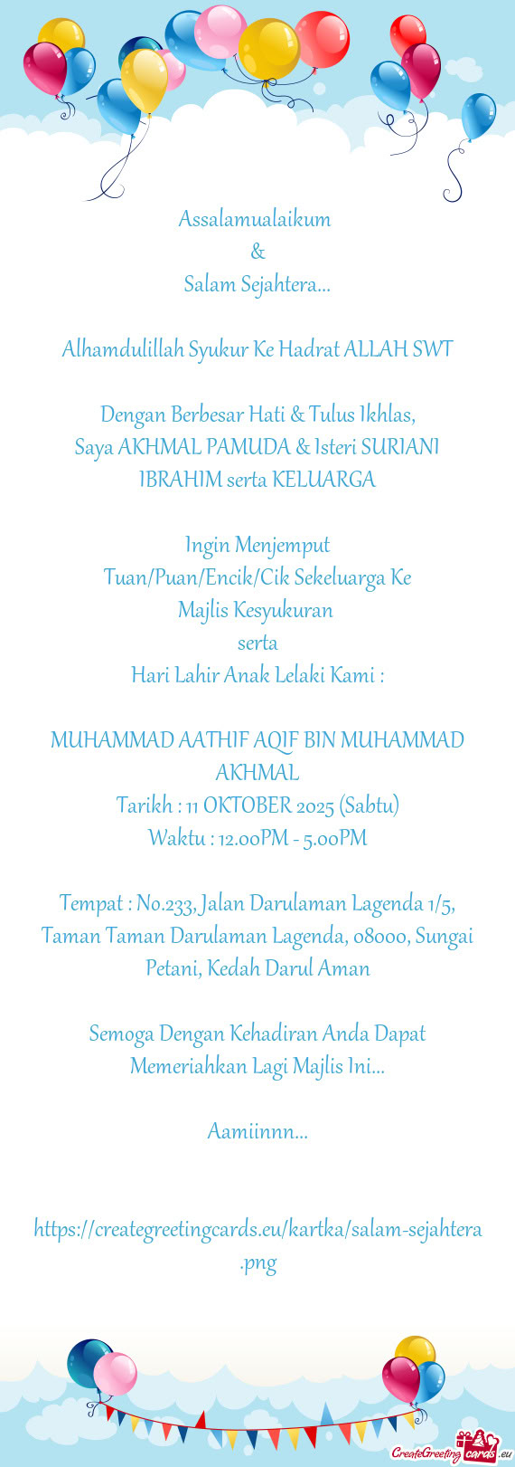 Dengan Berbesar Hati & Tulus Ikhlas