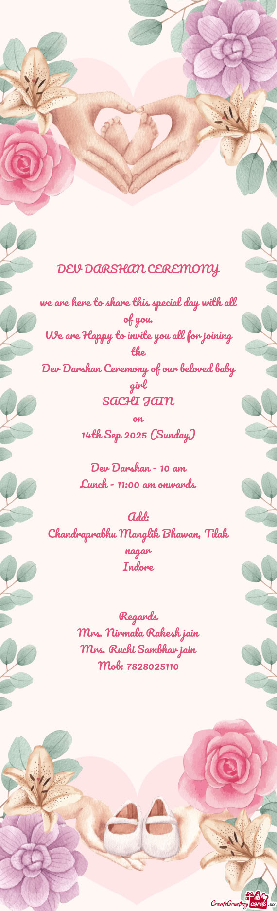Dev Darshan Ceremony of our beloved baby girl