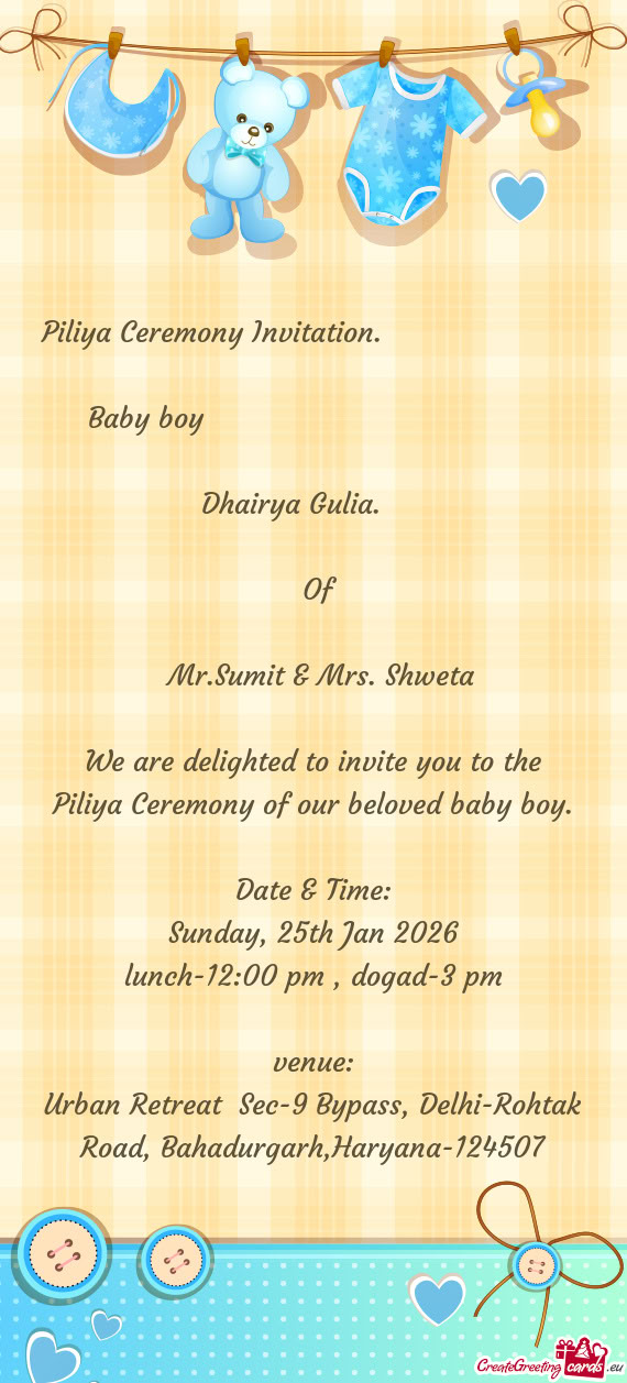 Dhairya Gulia.       Of