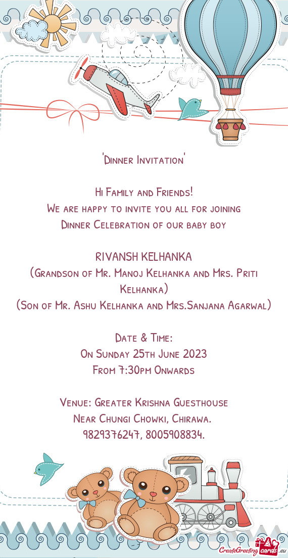 "Dinner Invitation"