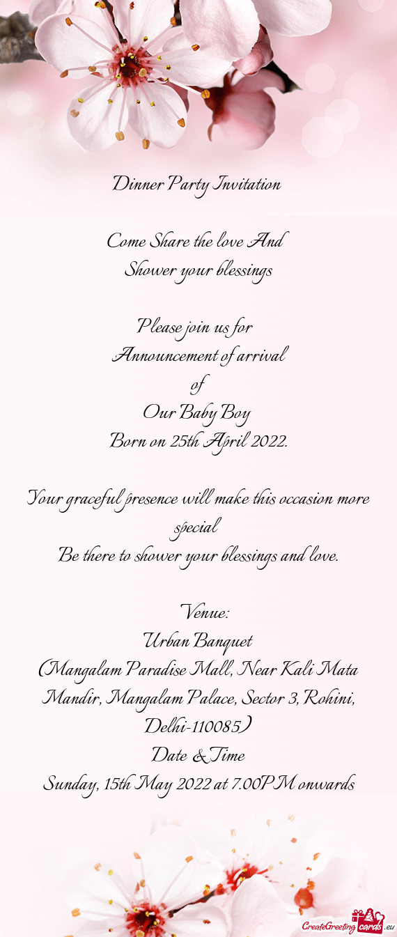 Dinner Party Invitation