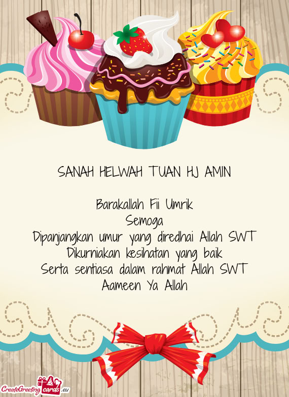 Dipanjangkan umur yang diredhai Allah SWT