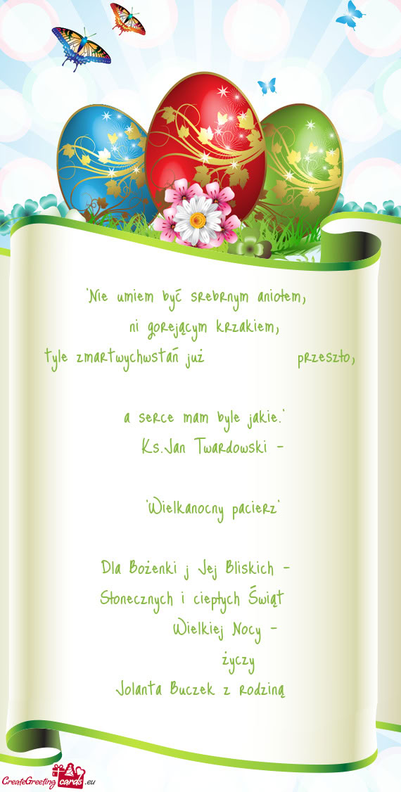 Dla Bożenki j Jej Bliskich