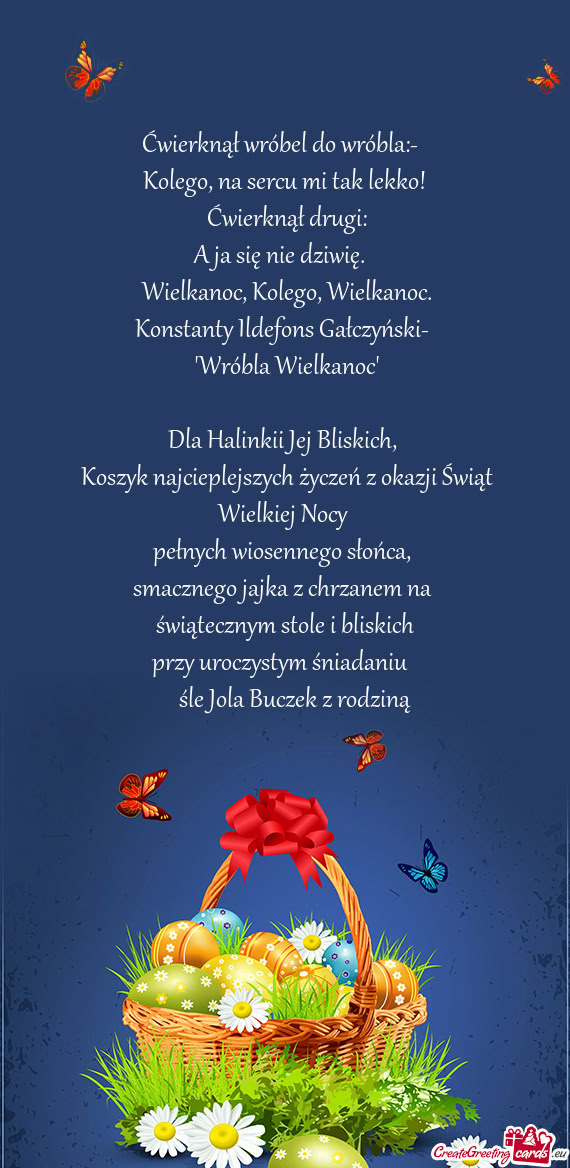 Dla Halinkii Jej Bliskich