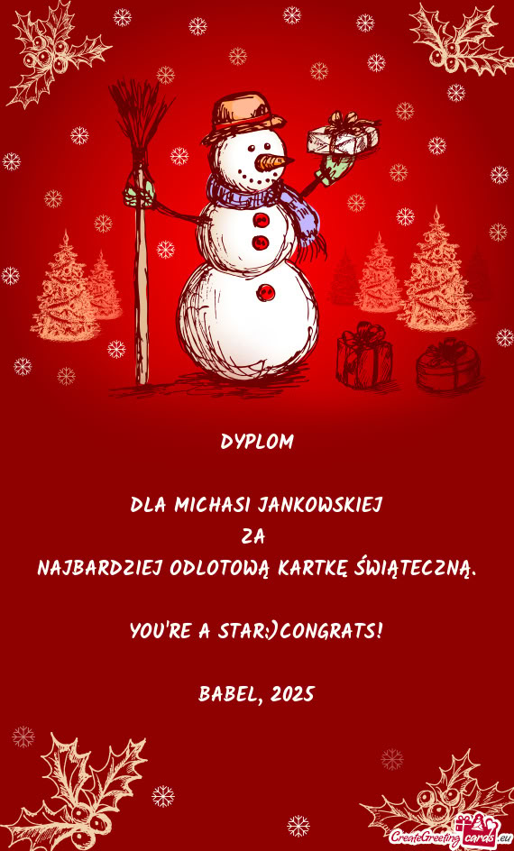 DLA MICHASI JANKOWSKIEJ