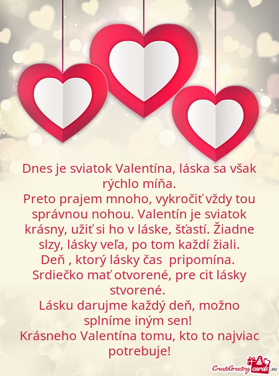 Dnes je sviatok Valentína, láska sa však rýchlo míňa