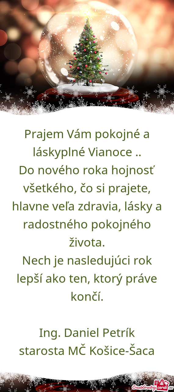 Do nového roka hojnosť všetkého, čo si prajete