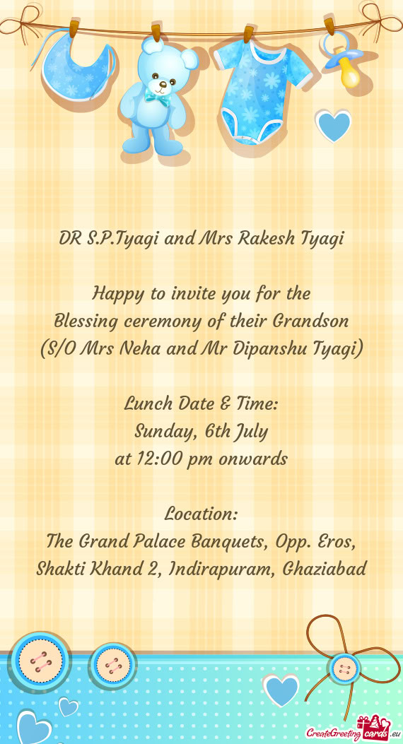 DR S.P.Tyagi and Mrs Rakesh Tyagi