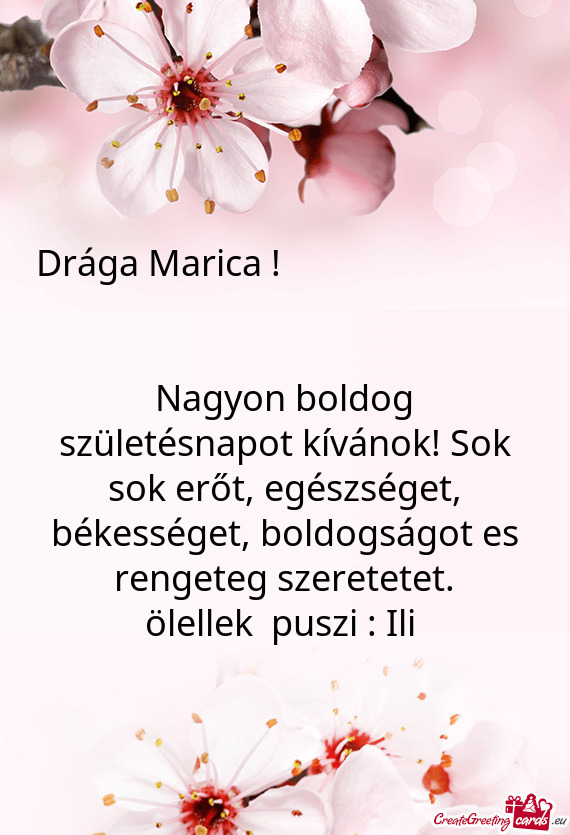 Drága Marica !                     Nag