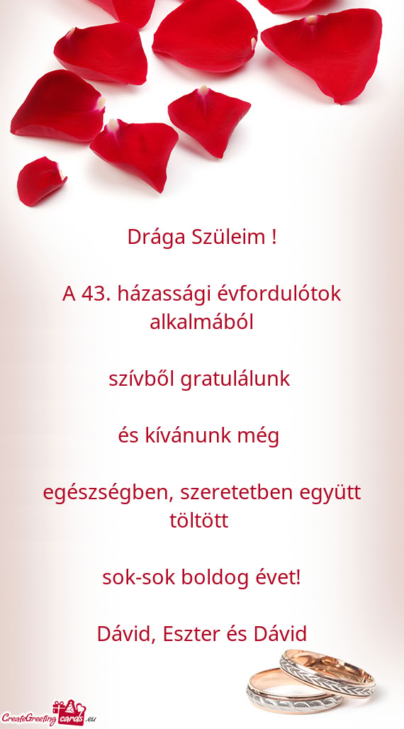 Drága Szüleim ! A 43