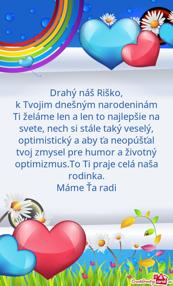 Drahý náš Riško