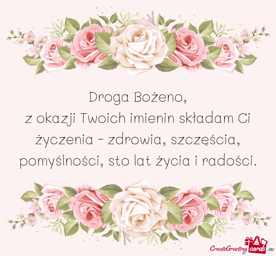 Droga Bożeno