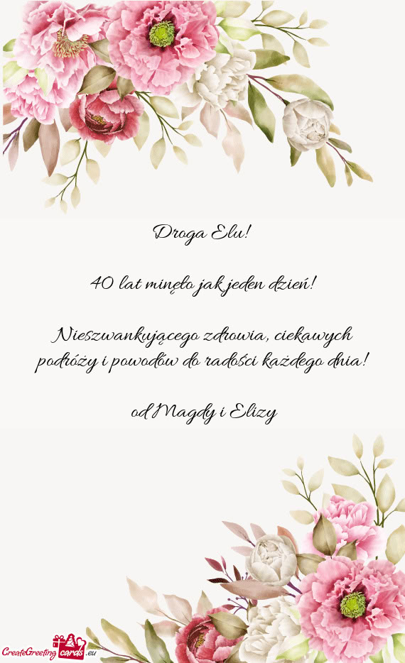 Droga Elu!  