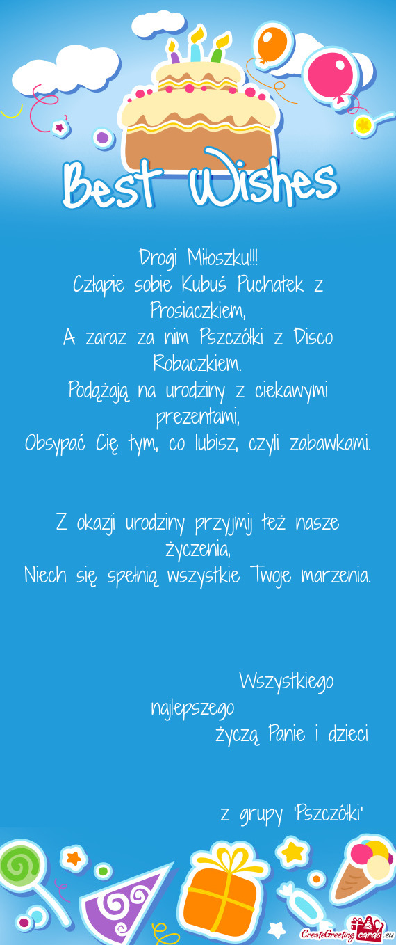 Drogi Miłoszku