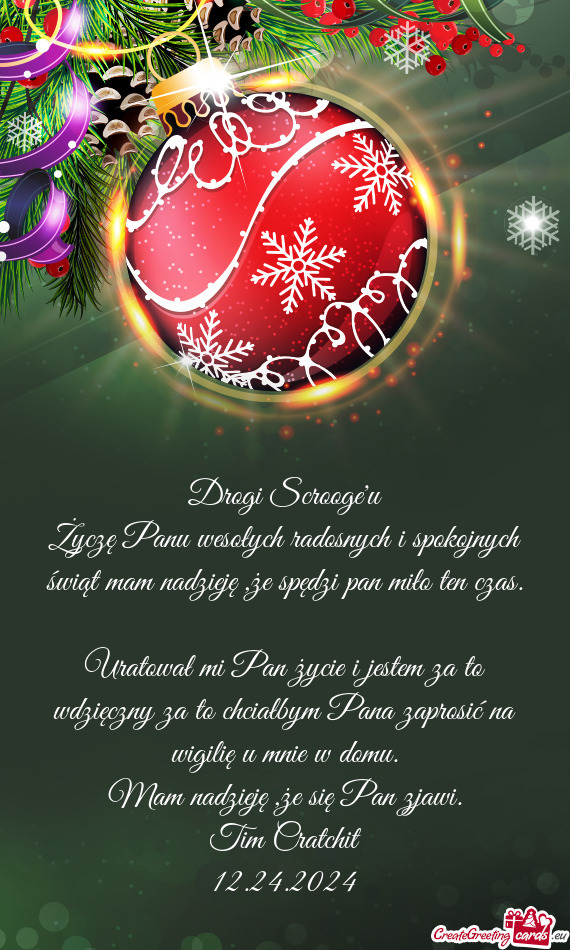 Drogi Scrooge