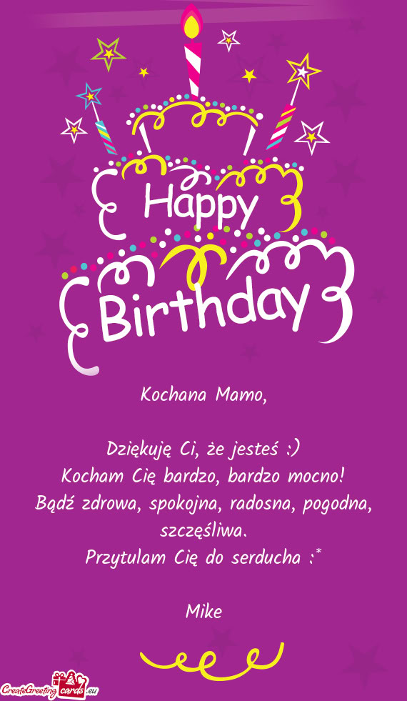 Dziękuję Ci, że jesteś :)