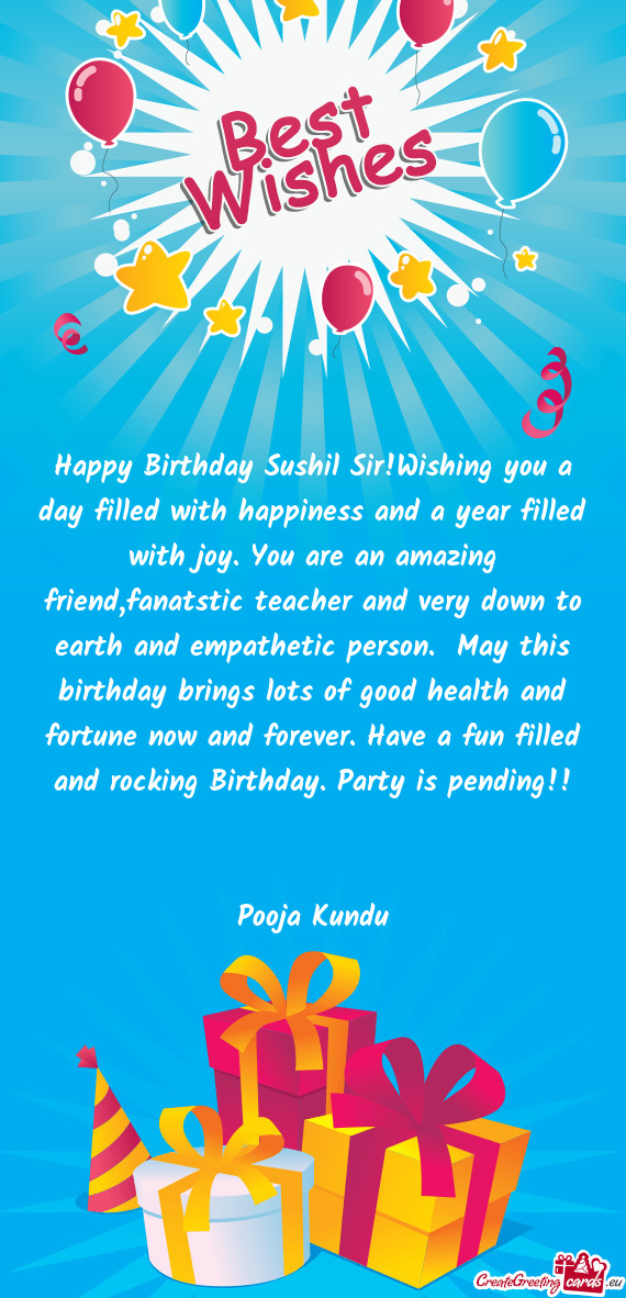 E an amazing friend,fanatstic teacher and very down to earth and empathetic person. May this birthd