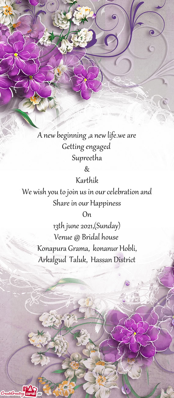 E in our Happiness On 13th june 2021