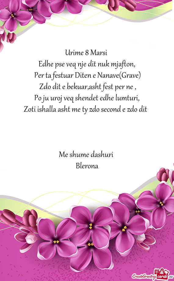 Edhe pse veq nje dit nuk mjafton