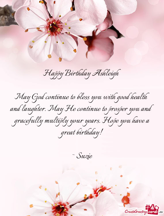 Efully multiply your years. Hope you have a great birthday