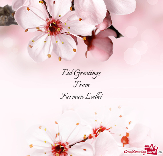 Eid Greetings