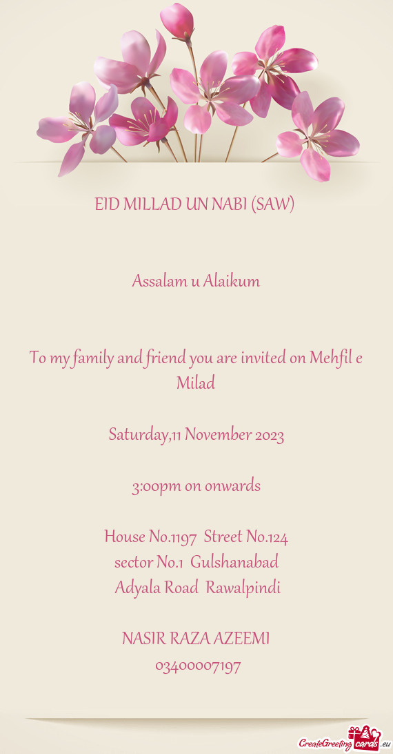 EID MILLAD UN NABI (SAW)